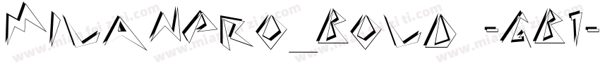 MILanPro_BOLD -GB1-4-pc-EUC-h字体转换